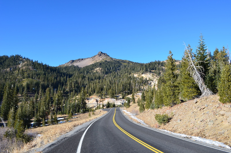 scenics, pine, Lassen Volcanic National Park, 4K, perspective, trees, National Park  highway, Snow, landscape, highway  one, mountain, forest, outdoors