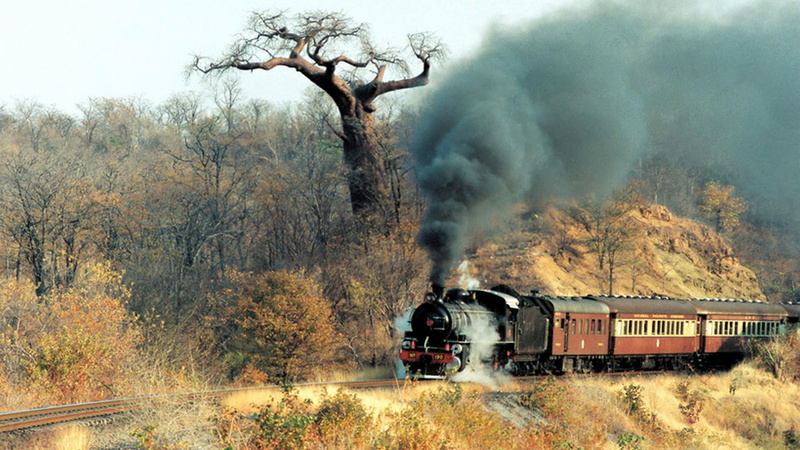 autumn, 4K, smoke, smog, disel, technics, train