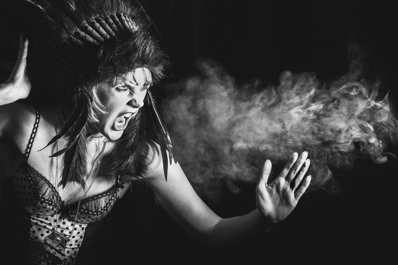 model, smog, 1080P, women, monochrome