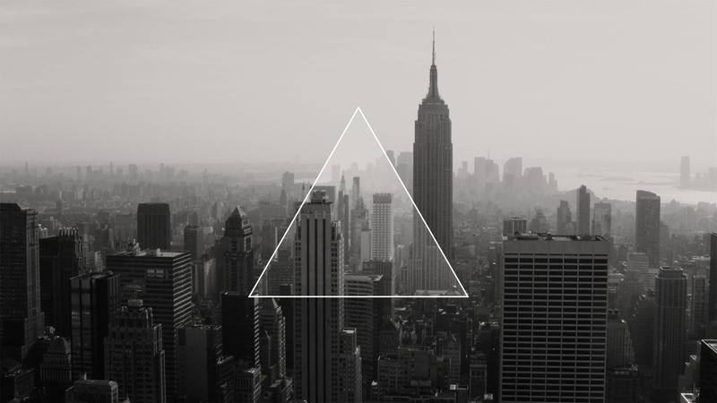 sky, built structure, black, modern, urban skyline, building exterior, smog, 1080P, city, travel destinations, tower, nature, triangle, financial district