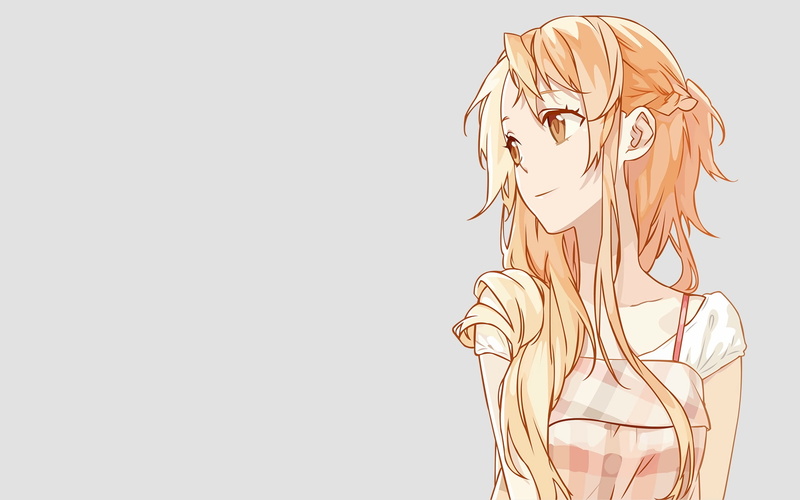 anime girls, anime, blonde, Sword Art Online, 1080P, long hair, Yuuki Asuna