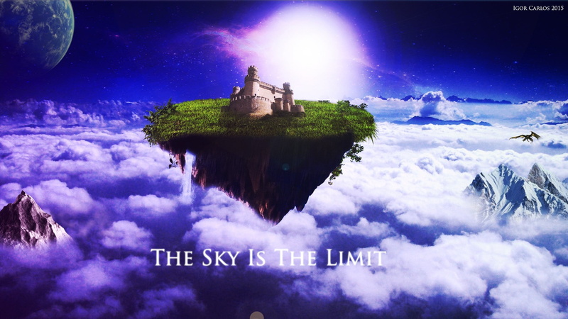 fantasy world, sky, floating, clouds, 1080P, floating island, island, world, fantasy