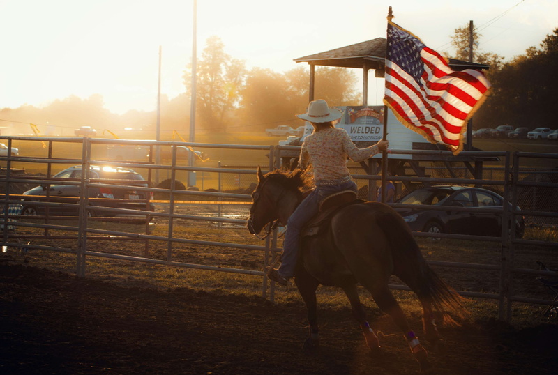 national anthem, pets, mammal, horse, riding, rodeo, cowgirl, vertebrate, 4K, outdoors, nature, flag, horse and rider, one animal, american flag, transportation