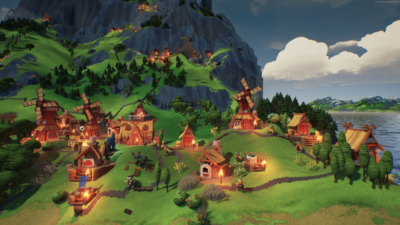 Best Games, building exterior, place of worship, cloud - sky, sky, Valhalla Hills, architecture, day, 4K, screenshot, built structure, fantasy, water