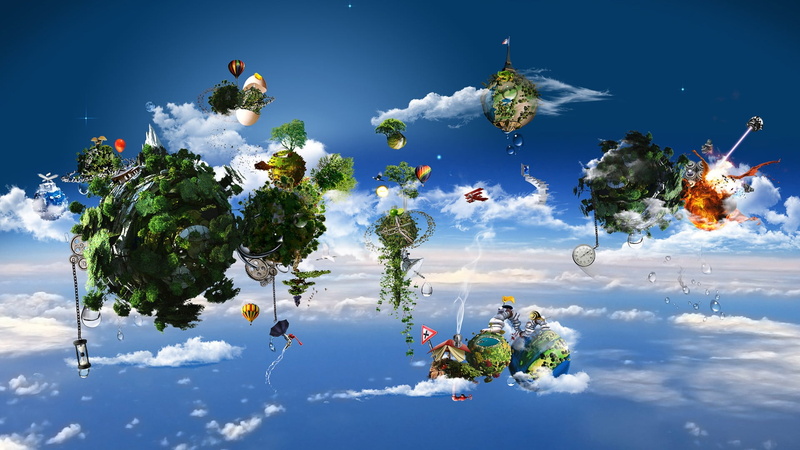 backgrounds, flower, multi Colored, The sky, protection, sky, planet - Space, tree, winter, islands, Worlds, beauty in nature, cloud - Sky, blue, christmas