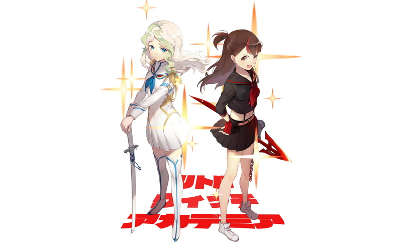 Akko Kagari, Crossover, Anime, Little Witch Academia, Kill La Kill, Diana Cavendish, 1080P
