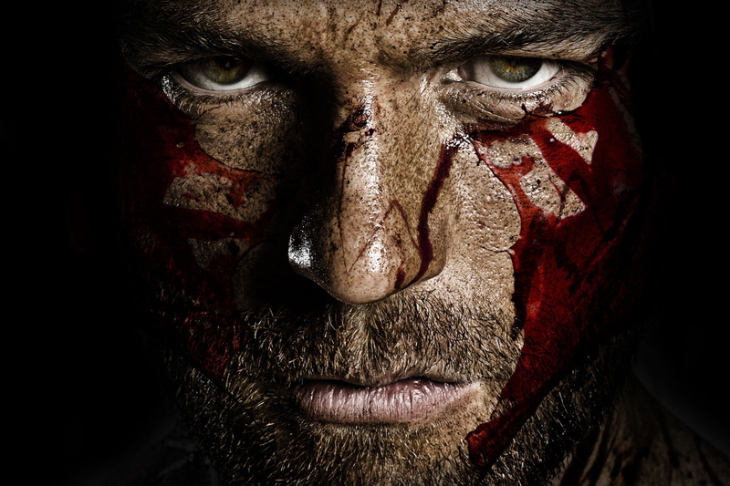 blood, 720P, sand, face, spartacus