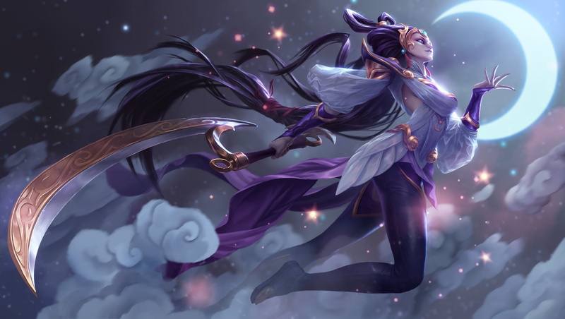 digital art, 2K, Diana, video games, League of Legends