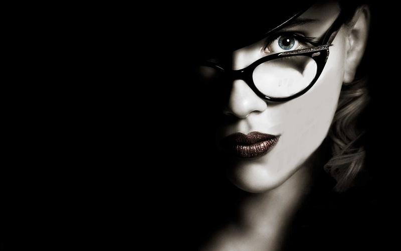 celebrity, Scarlett Johansson, women with glasses, movies, face, 720P, women, actress