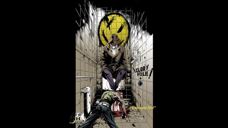 watchmen, comics, rorschach, 1080P, background, black