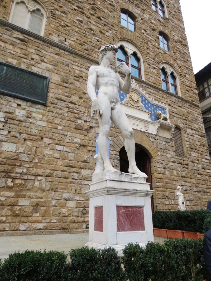 architecture, low angle view, david, florence, male likeness, building exterior, nature, creativity, outdoors, art and craft, David, building, no people