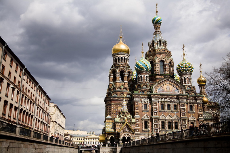 St. Petersburg, religion, SPb, dome, 1080P, city, building, tower, place of worship, clock, cloud - sky, Peter, building exterior, basil, belief, The sky
