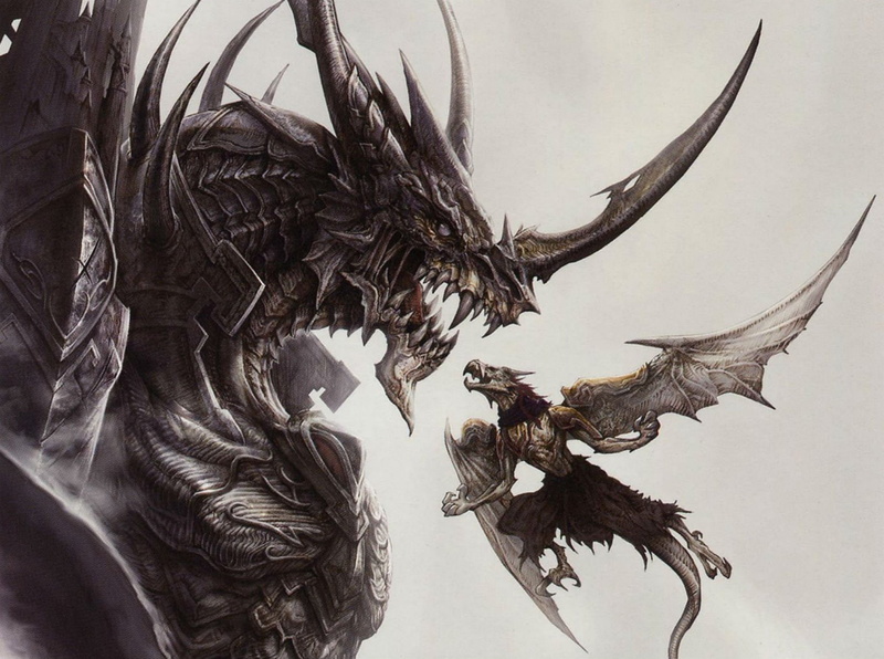 nature, rpg, Buraddo, no people, 1bahamut, Bimo, animal themes, low angle view, adventure, anime, outdoors, one animal, close-up, artwork, of, leaf, Bahamuto