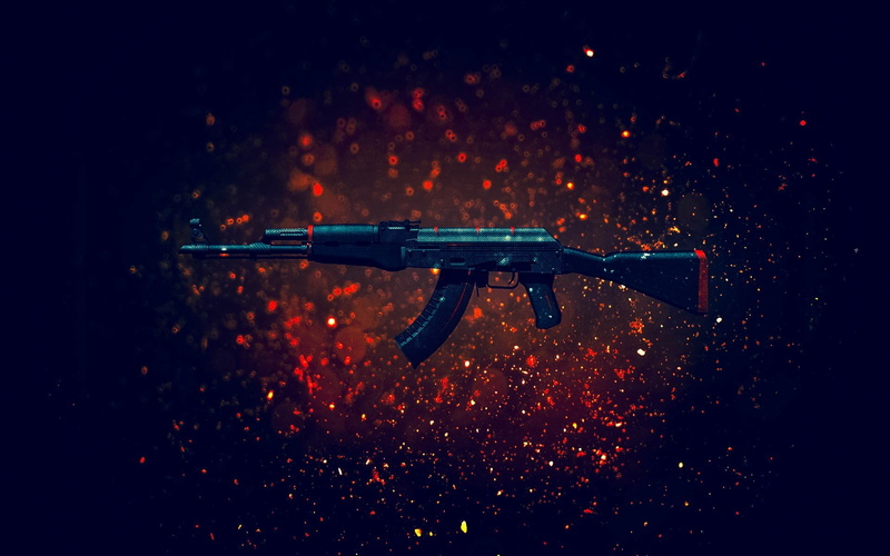 1080P, background, weapons, CS:GO, machine, Kalash