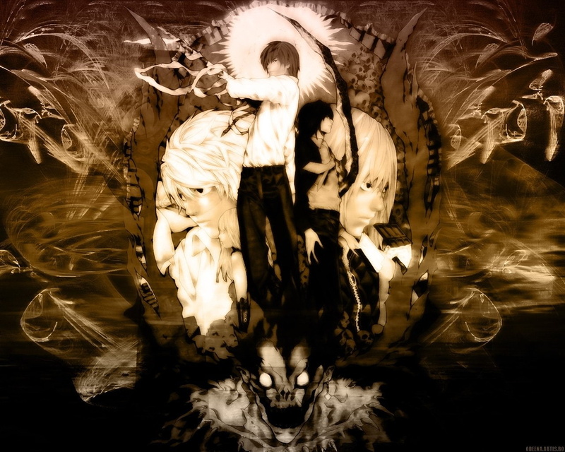 720P, note, light, l, mello, Death Note, Anime, ryuk, yagami, death