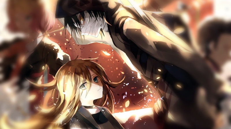 Blonde, Anime, Satsuriku no Tenshi, Zack (Satsuriku No Tenshi), Girl, 1080P, Blue Eyes, Rachel Gardner, Hood, Boy, Black Hair