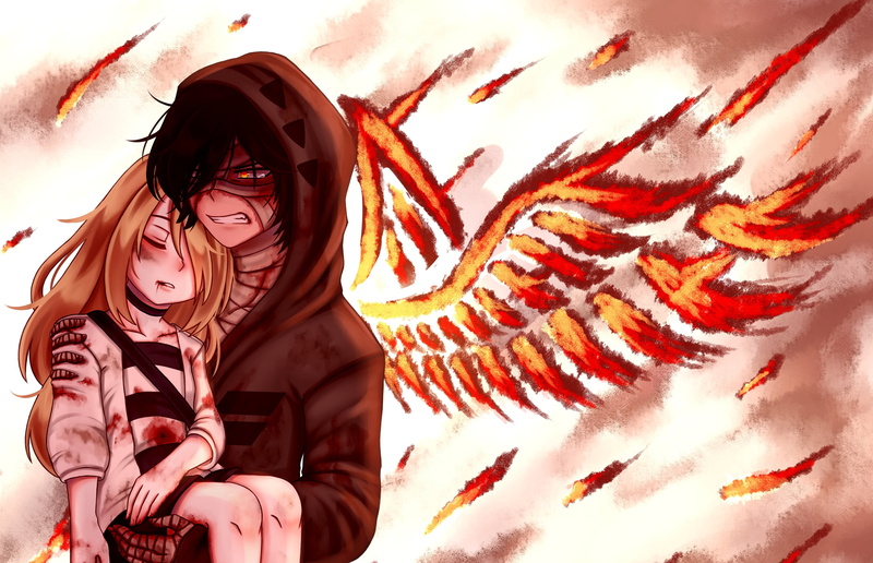 Zack (Angels Of Death), Anime, 2K, Angels Of Death, Yellow Eyes, Rachel Gardner, Blonde