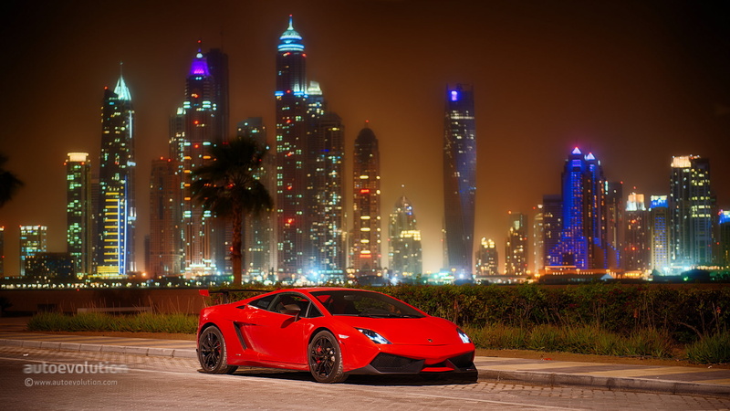 Gallardo, 1080P, coupe, Super Receive Road, car, Dubai, red, Lamborghini, LP570-4