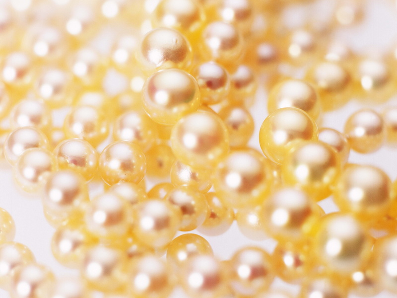 4K, macro, pearl jewelry, white, gemstone, shiny, geometric shape, celebration, pearl, ornate, food, nature, selective focus, close-up, luxury, yellow