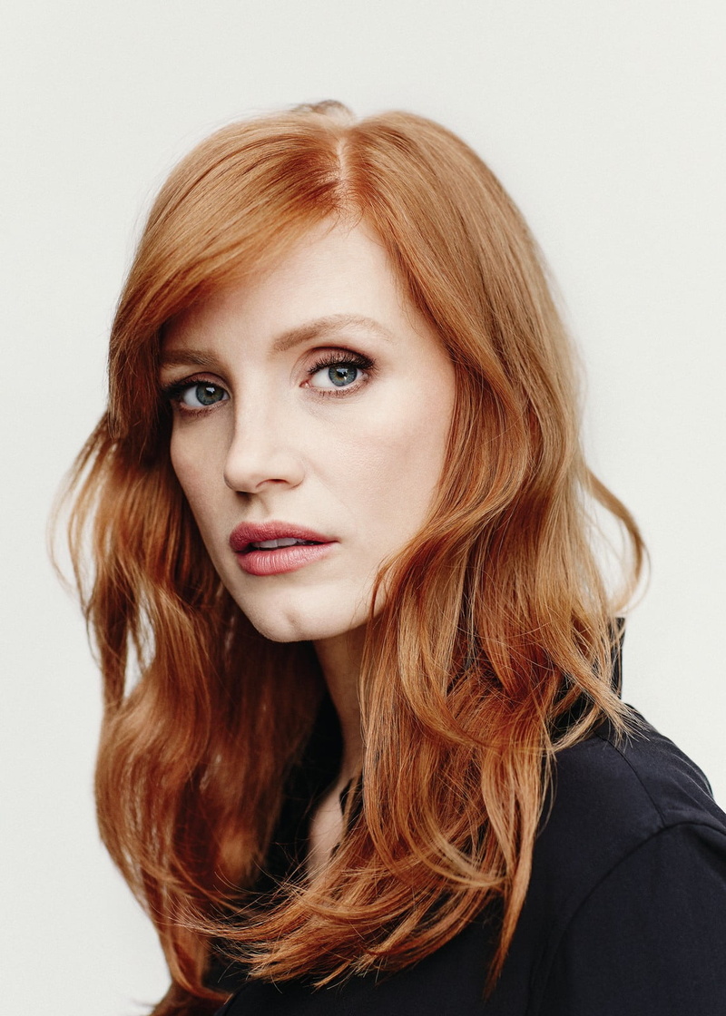 looking at camera, body part, hair, long hair, actress, beautiful people, dyed red hair, fashion, headshot, women, redhead, simple background, 720P, human hair