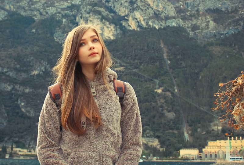 beauty, cute, adult, girl, autumn, human Face, europe, one Person, fashion, mountain, tree, Karina Kozyreva, city, season, zip, 1080P, outdoors, young Women