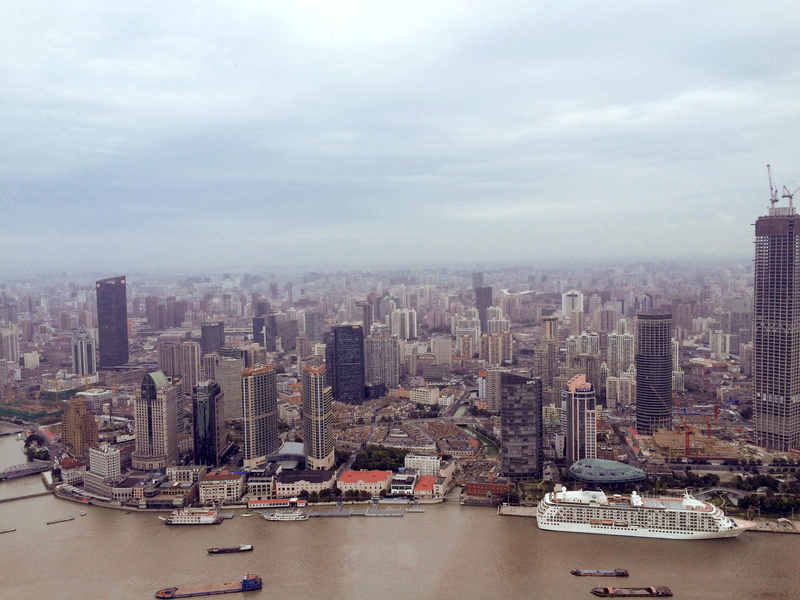nautical vessel, tower, modern, business, sky, cloud - sky, building, china, overlook, day, downtown District, office building exterior, cityscape, river