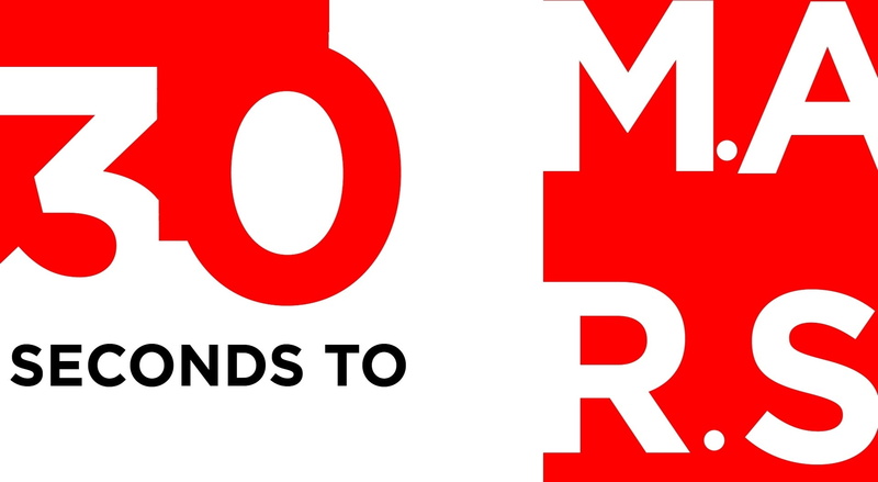 30 seconds to mars, red, cut out, message, capital letter, 1080P, sign, close-up, white color, seconds, communication, letter, global communications, western script