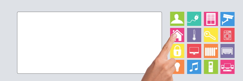 copy space, multimedia, business, communication, window, human hand, control, white color, ehome, indoors, cut out, human body part, people, temperature