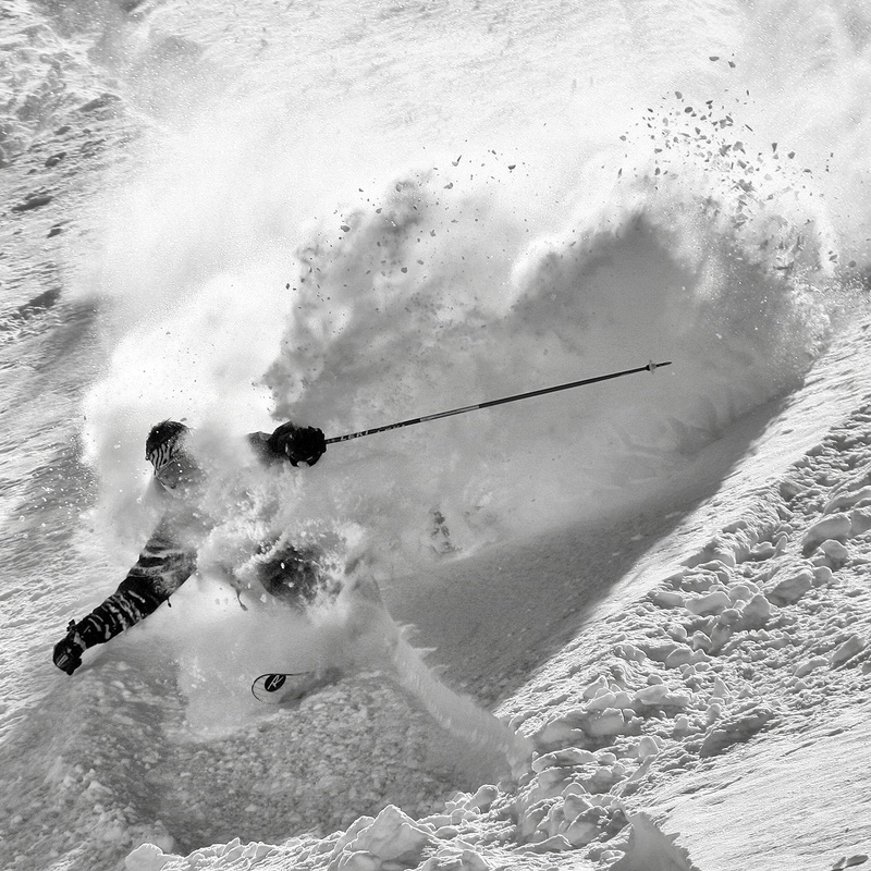 motion, men, real people, daytime, 2K, sea, wintertime, winter, day, one person, mountains, vacations, skill, aosta valley, adventure, unrecognizable person
