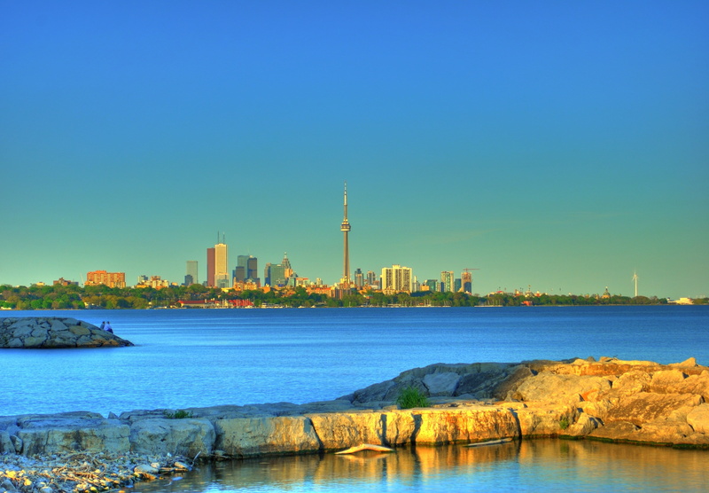 night, body, lake, twilight, industry, no People, water, office building exterior, ontario, asia, famous Place, lake Ontario, cN Tower, city, beach, toronto