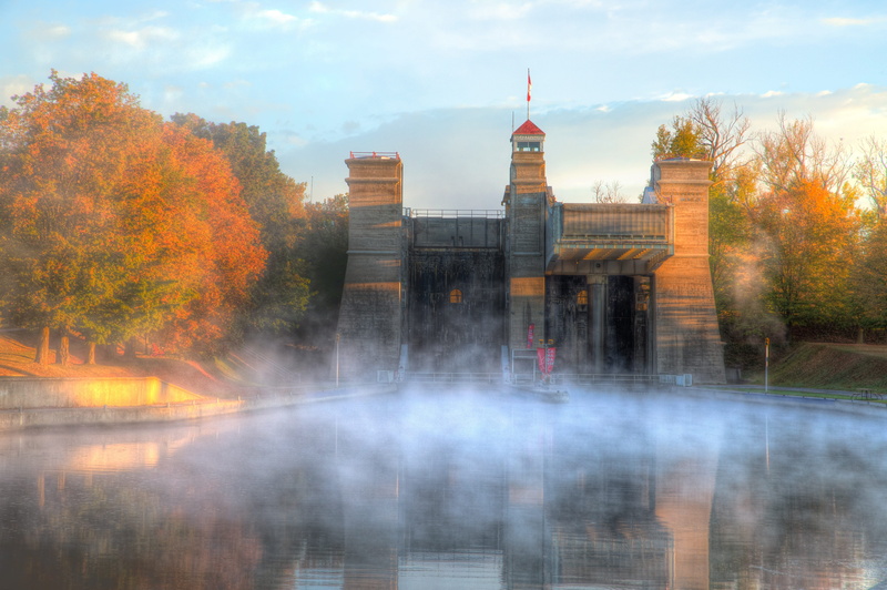 travel destinations, 5K, building, quiet, travel, peterborough, cloud - sky, sunrise, sky, the past, tranquil, canada, landscape, morning, plant, tower