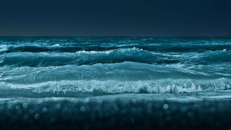 current, 1080P, bokeh, ontario, blue, hd, water, lake, waves, sea
