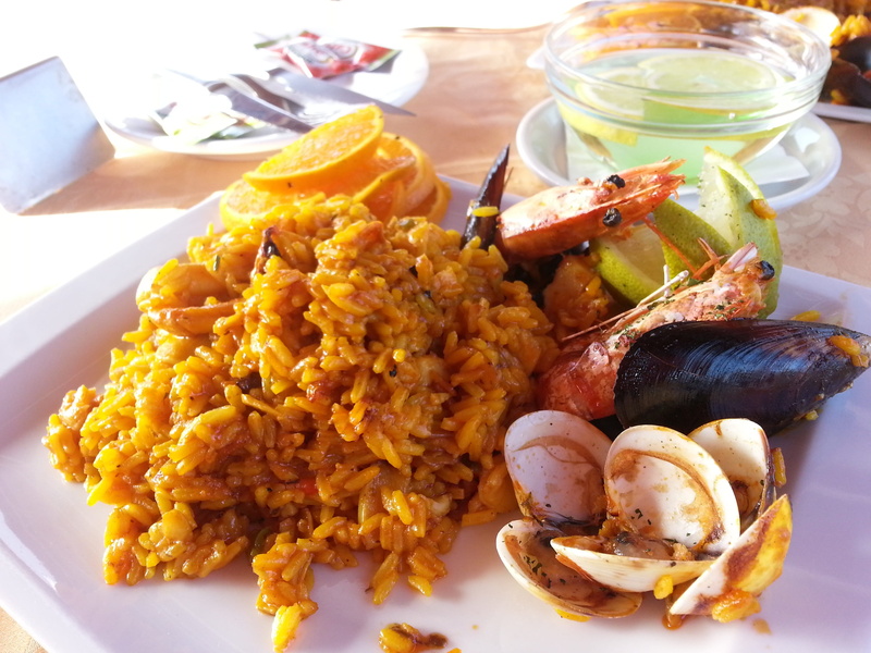 dinner, Spain, food, Seafood, meal, vegetable, freshness, shrimp, summer, no people, mat, 2K, Spanish, plate, serving size, meat, food and drink, rice - food staple