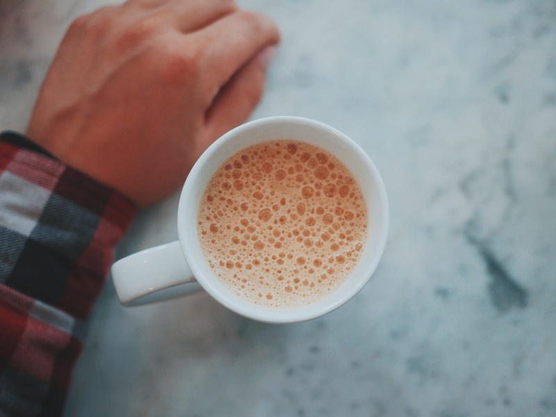 freshness, tea cup, coffee cup, drinking, food and drink, real people, holding, focus on foreground, 4K, marble, mug, coffee - drink, human body part