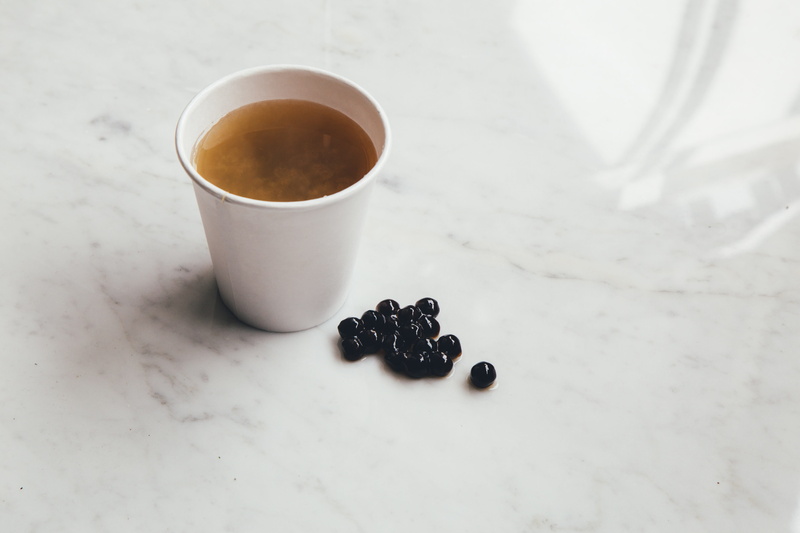 freshness, fruit, food, food and drink, high angle view, ceramic, no people, coffee - drink, indoors, mug, beside, tapioca, beverage, table, tea, crockery