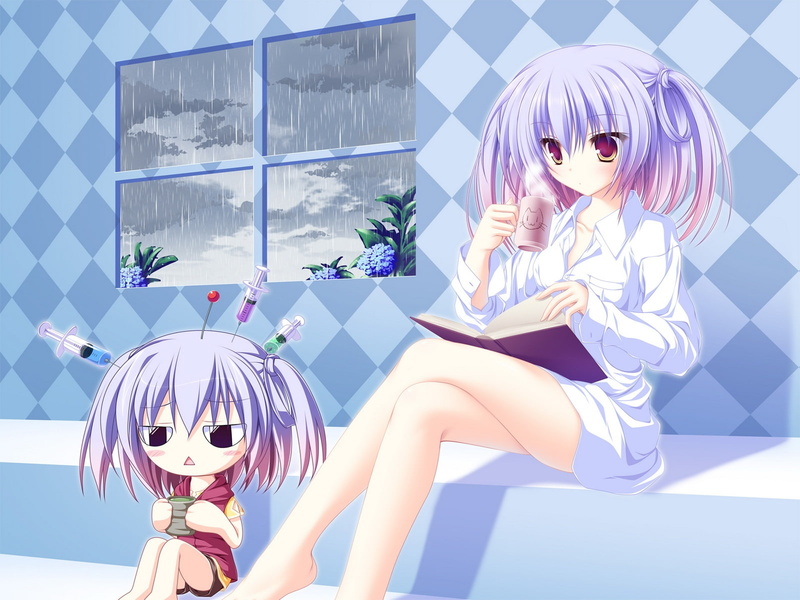 720P, Hot, Drink, drinking, Tea, Anime, Girl