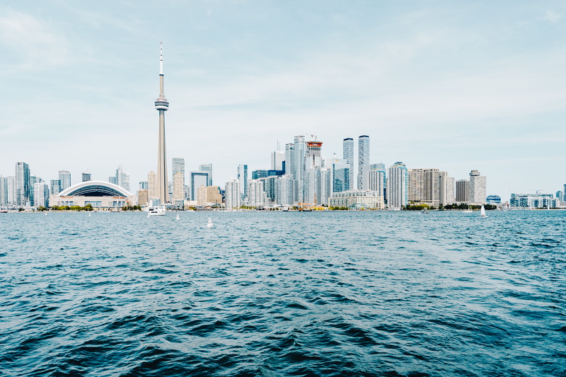 buildings, metropoli, ocean, office, urban, waterfront, waves, travel destinations, oriental, water, spire, architecture, modern, 5K, ferry, photo, skyscraper