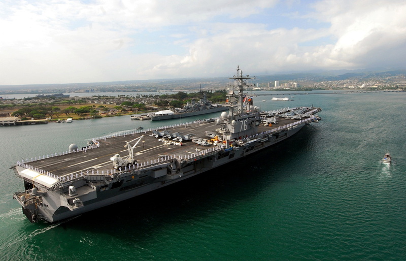freight transportation, built structure, 2K, waterfront, travel, no people, Hawaii, architecture, water, pearl harbor, high angle view, horizon over water