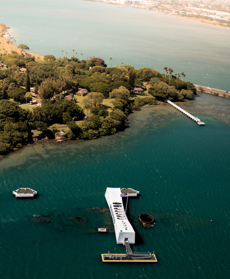 aerial, united states, beauty in nature, water, travel, transportation, helicopter, 4K, sea, pacific, aerial view, tree, hawaii, mode of transportation