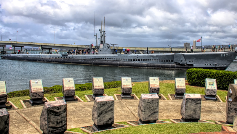 4K, water, architecture, submarine, cloud - sky, mode of transportation, sub, monument, underwater, built structure, outdoors, nautical vessel, memorial