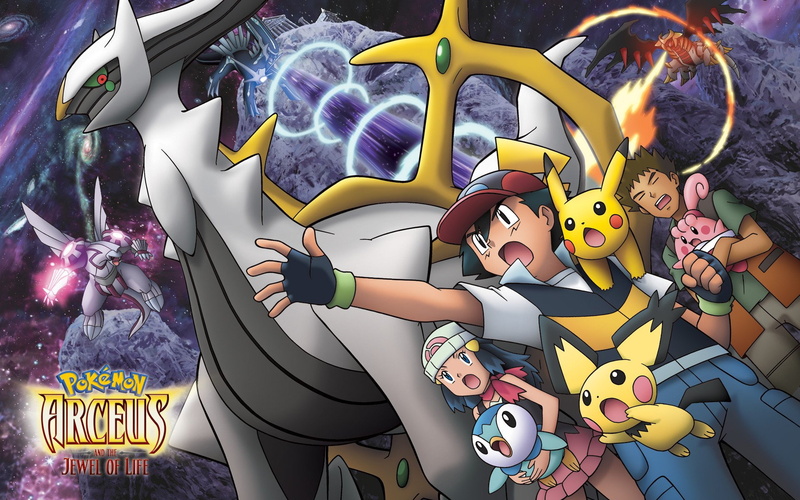multi colored, Pokémon: Arceus And The Jewel Of Life, Movie, childhood, 1080P, representation, high angle view, women, child, sweet, males, human body part