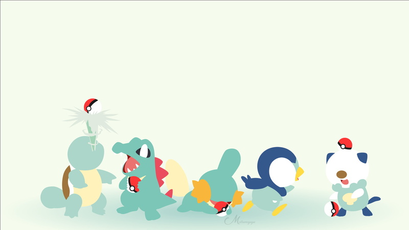 1080P, Piplup (Pokémon), Totodile (Pokémon), Oshawott (Pokémon), Pokémon, Squirtle (Pokémon), Mudkip (Pokémon)