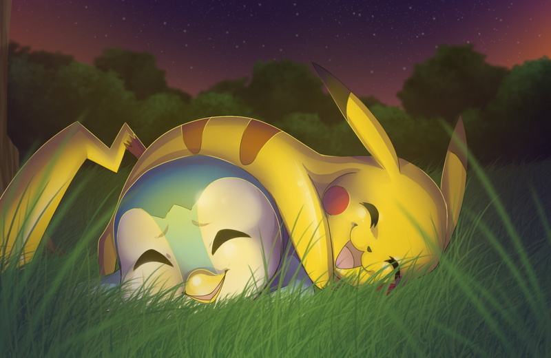 piplup, creativity, field, animal representation, copy Space, nature, orange Color, tree, jack O Lantern, glowing, moon, multi colored, night, dark, light - Natural Phenomenon