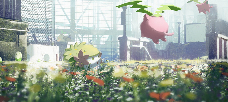 Turtwig, Pokémon, flowers, 4K