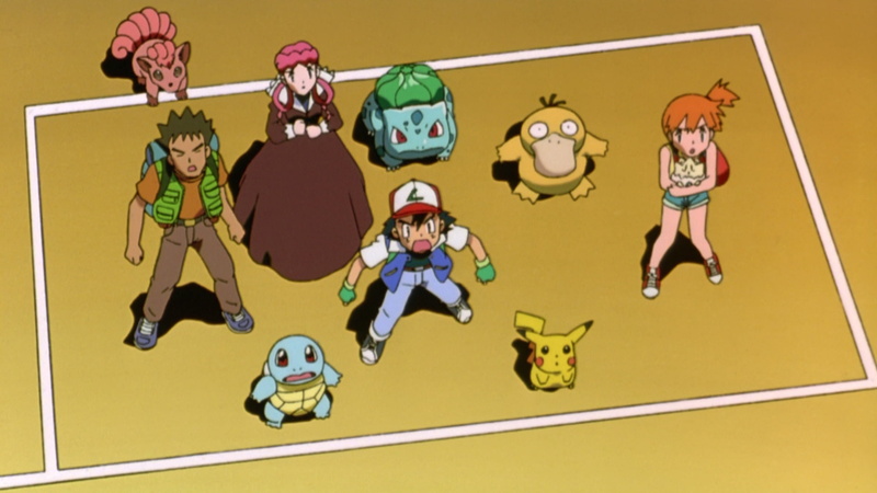young adult, people, happiness, Movie, Pikachu, fun, females, Nurse Joy (Pokémon), women, Bulbasaur (Pokémon), indoors, Ash (Pokémon), Vulpix (Pokémon)