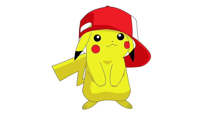 pokemon, cartoon/comic, hat, pikachu, hd, 720P, white