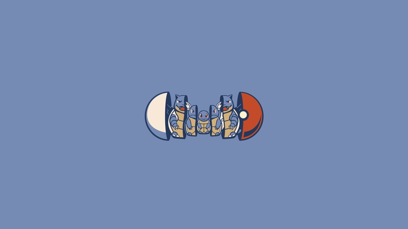 ball, hd, poke, doll, 1080P, blastoise, wartortle, pokemon, nesting, squirtle, blue, cartoon/comic