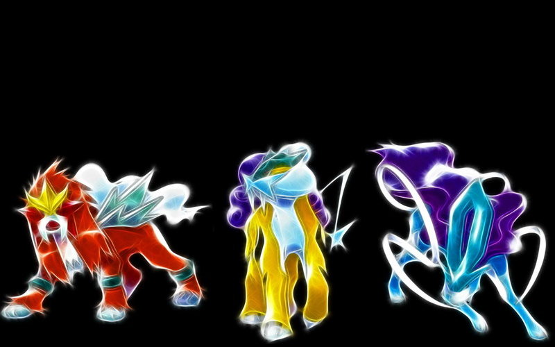 representation, multi colored, group of objects, animals, Entei (Pokémon), cartoon, abstract, Pokémon, Suicune (Pokémon), yellow, indoors, close-up, pattern