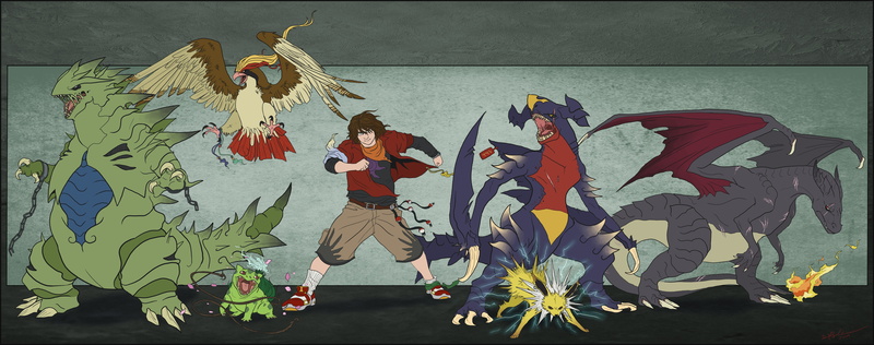 wall - building feature, male likeness, close-up, indoors, Pokémon, human representation, Garchomp, female likeness, red, creativity, nature, day, craft