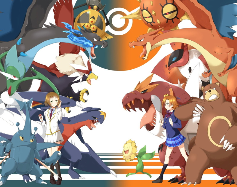 Pokémon, people, leisure activity, Anime, human representation, Volcarona (Pokémon), day, 1080P, Aegislash (Pokémon), men, sunlight, toy, Ursaring (Pokémon)